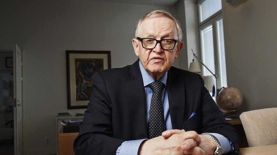 Finnischer Ex-Präsident und Friedensnobelpreisträger Ahtisaari zu