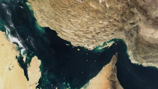Satellitenaufnahme des Persischen Golfs