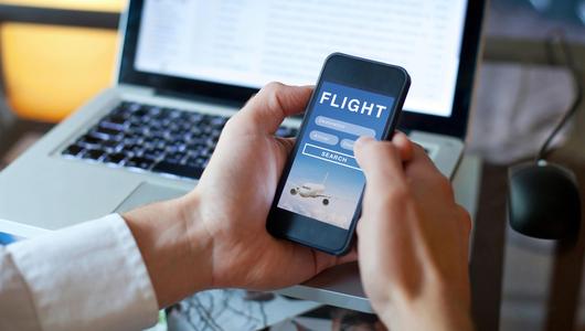 Flug am Handy buchen