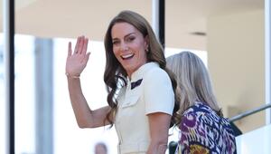 Prinzessin Kate strahlte in Wimbledon.