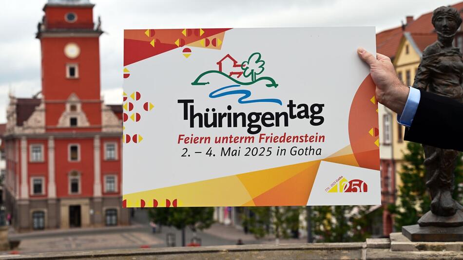 Vorbereitung des Thüringentag 2025 in Gotha