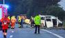  Unfallstelle auf der Autobahn 48
