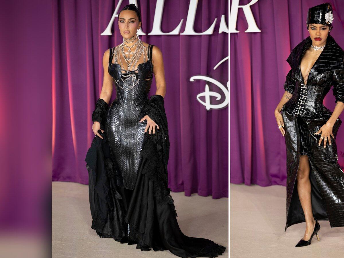 Kim Kardashian und Teyana Taylor im düsteren Partnerlook | WEB.DE, image size:1200x900