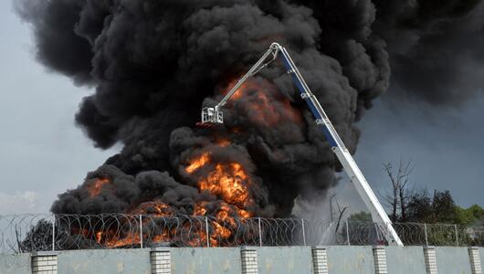 Explosion in einem Treibstoffdepot in Russland