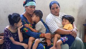 Familien in einer Schutzunterkunft von UNICEF