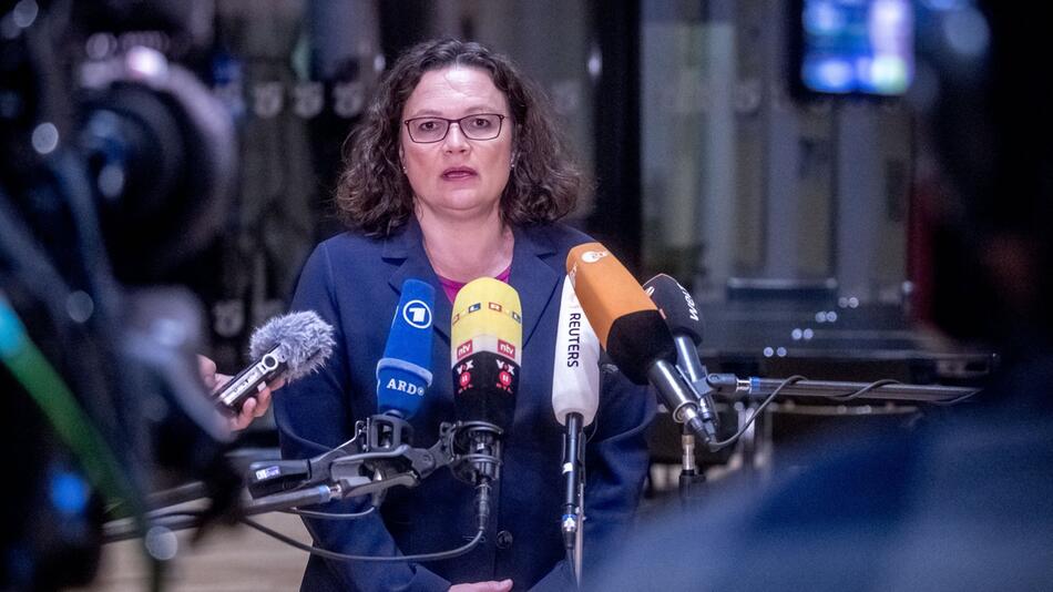 Koalitionstreffen im Kanzleramt, SPD, Nahles