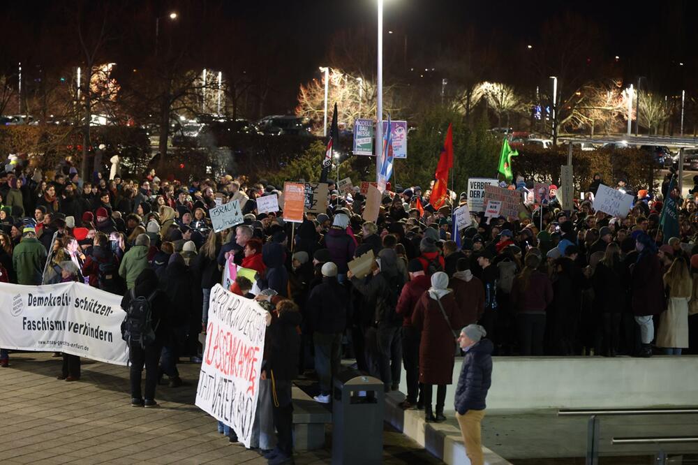 Demonstration zur Migrationspolitik – Erfurt