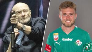Phil Collins jubelte seinem Sohn Mathew im Stadion zu.