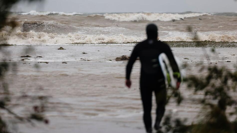 Sturmflut an der Ostseeküste