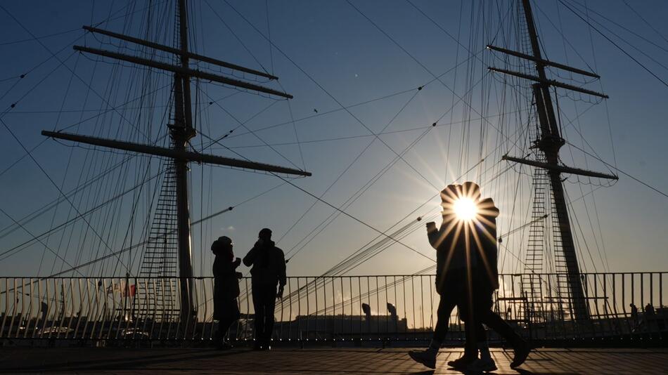 Sonne in Hamburg