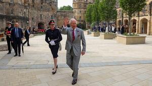 König Charles bekam am Pfingstmontag symbolisch den Schlüssel zum Lancaster Castle.