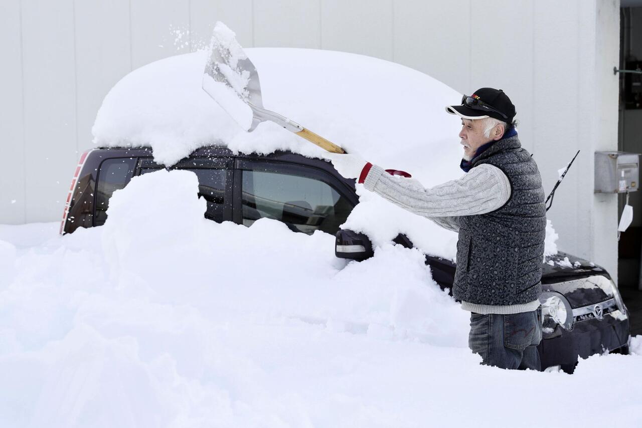 Bild zu Schneefall in Japan