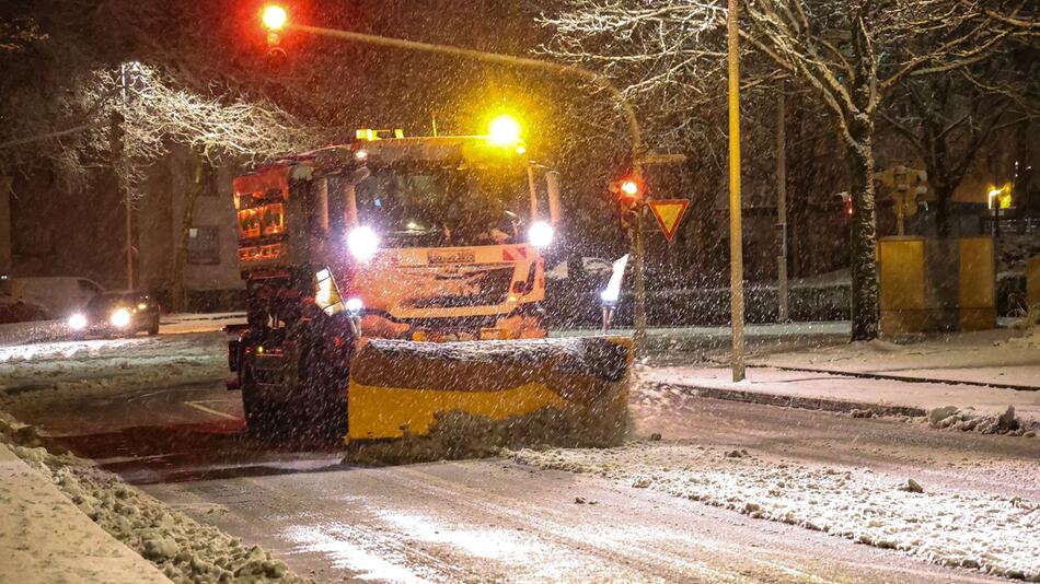 Schneefall in Solingen