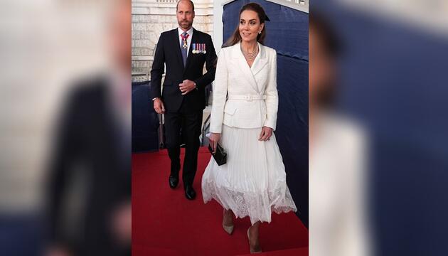 Zweiter Auftritt des Tages: Prinzessin Kate setzt bei den Feierlichkeiten zum 80. Jahrestag des ...