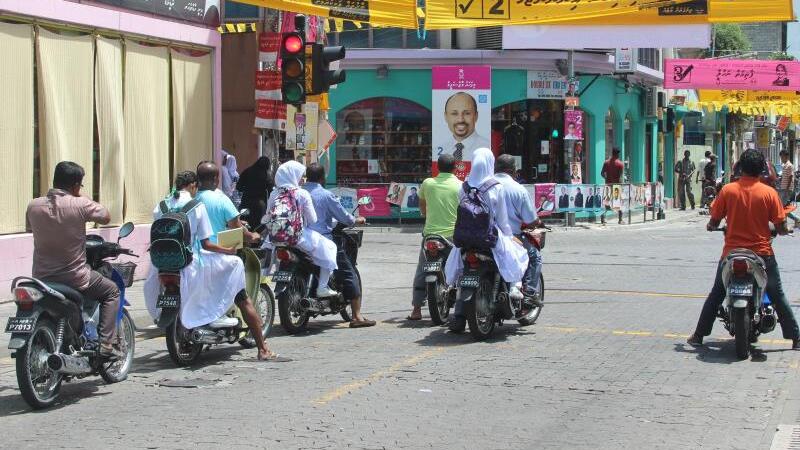 Kreuzung in Malé