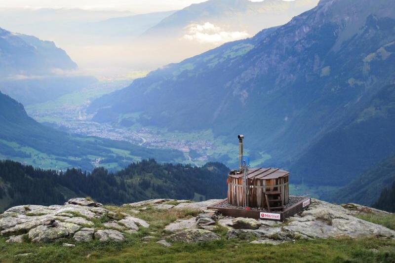 Badezuber mit Talblick