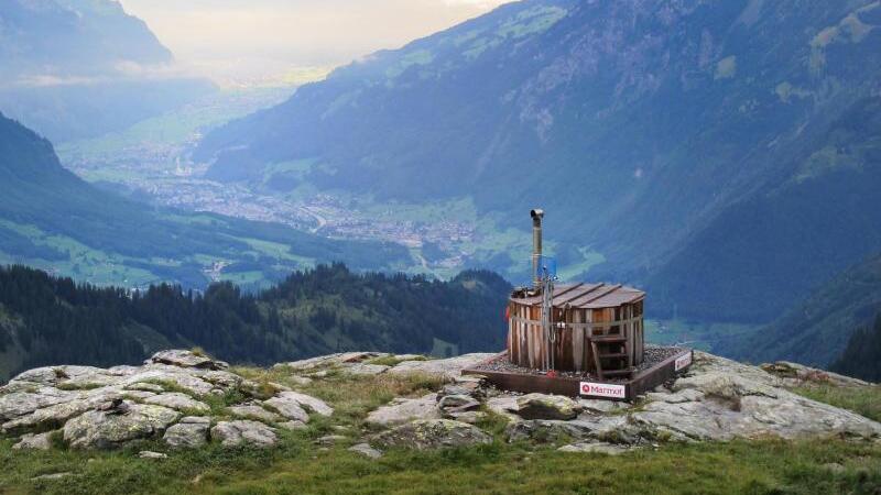 Badezuber mit Talblick