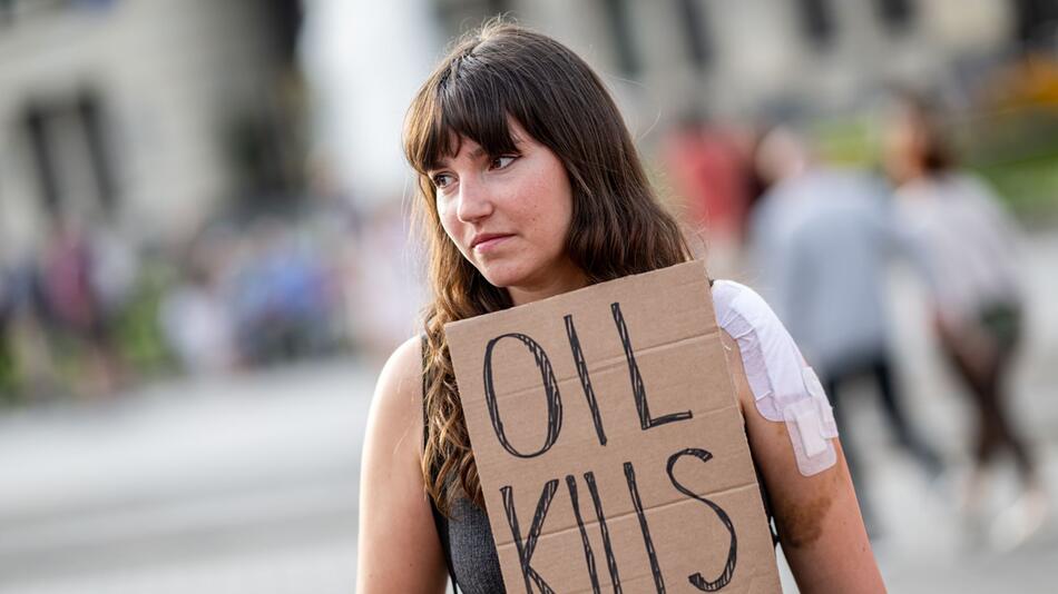 Demonstration der Letzten Generation in Berlin