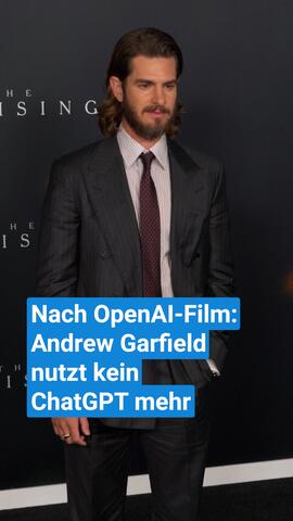 Andrew Garfield nutzt kein ChatGPT mehr