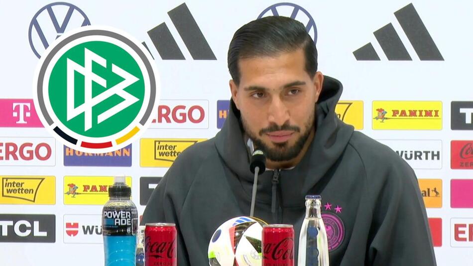 DFB-Nationalspieler Emre Can während einer Pressekonferenz