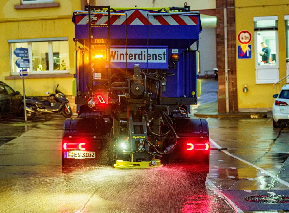 Wintereinsatz für Streufahrzeuge