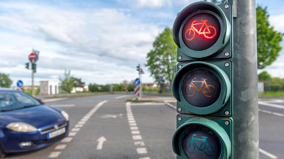 Rote Ampel Fahrrad