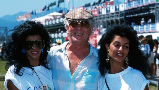 Ronnie Biggs beim Grand Prix von Brasilien in Rio de Janeiro. (Aufnahmedatum: 26.03.1989)