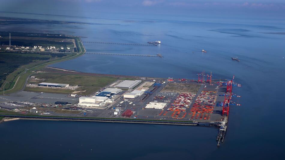 Luftaufnahme Jade-Weser-Port Wilhelmshaven