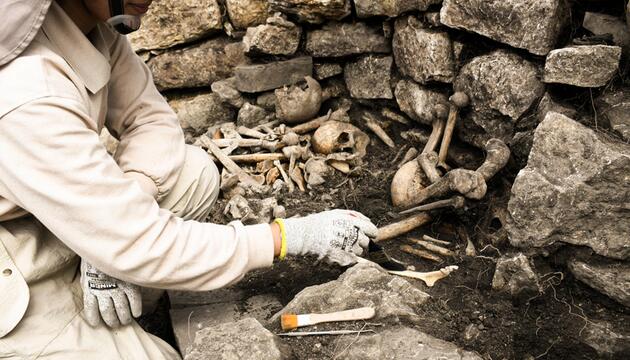 Altes Grab in peru entdeckt