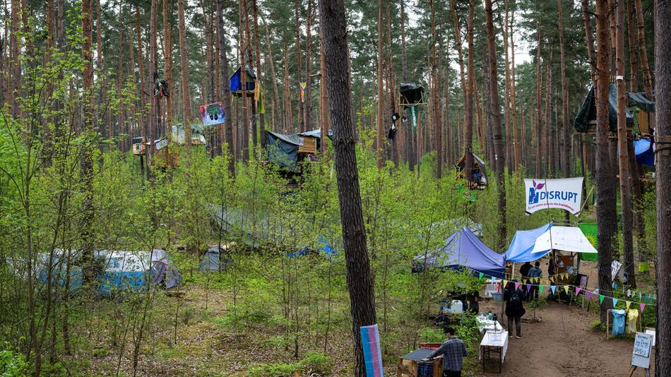 Tesla-Protest-Camp Grünheide