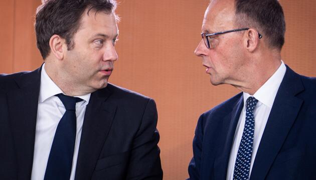 Klingbeil und Merz.