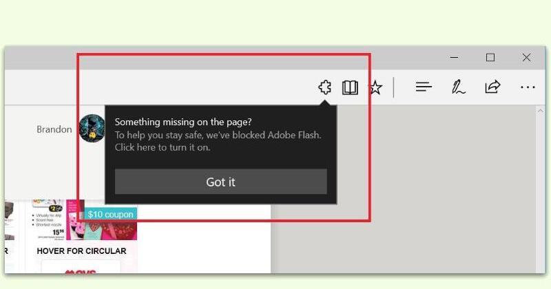 Как включить flash player в microsoft edge