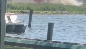 Schockmoment am See: Helikopter stürzt bei Landung ab