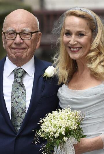 Rupert Murdoch und Jerry Hall