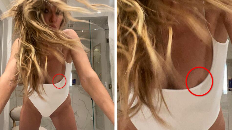 Ganz schön gewagt: Heidi Klum im sexy Bodysuit