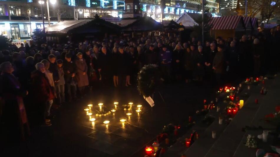 Gedenken am Breitscheidplatz: Jahrestag des Terroranschlags