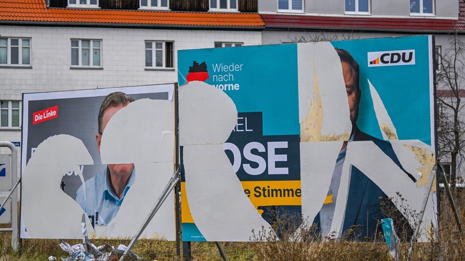 Wahlplakate in Thüringen