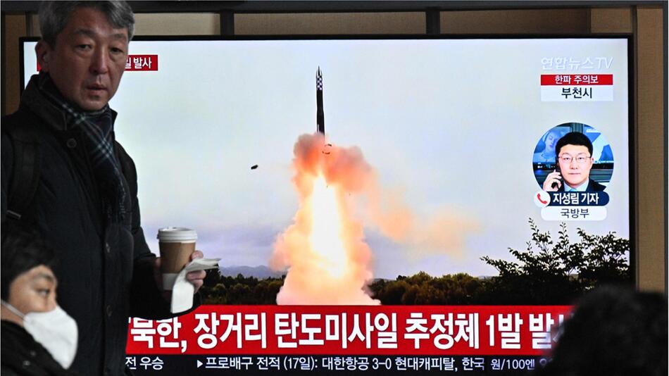 nordkoreanischer Raketentest.