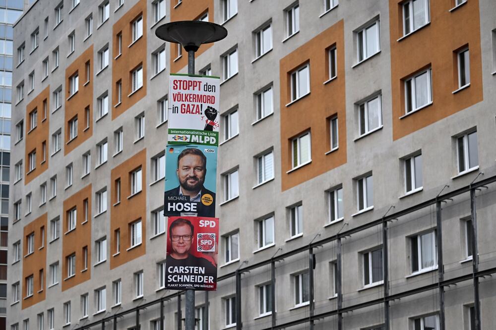 Wahlplakate in Thüringen