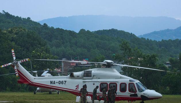 Sturzflut in  Nepal