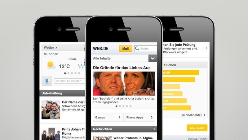 WEB.DE startet neuen mobilen Internetauftritt | WEB.DE
