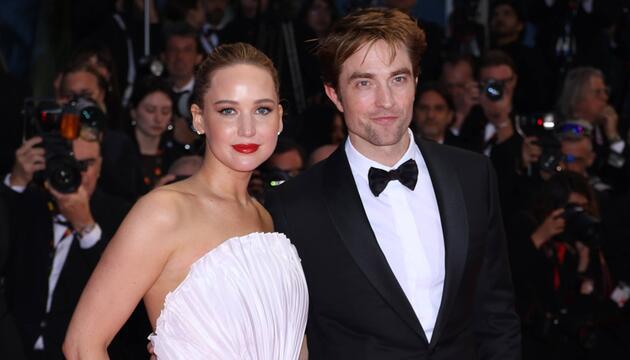 Jennifer Lawrence und Robert Pattinson in Cannes.