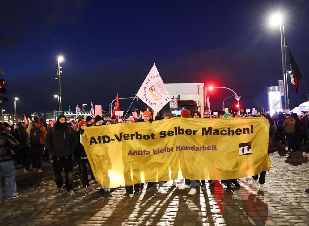 Demonstration zur Migrationspolitik - Hamburg