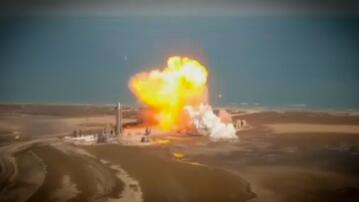 SpaceX, Testflug, Starship, Rakete, Prototyp, Texas, USA, Landung, Explosion, 2021