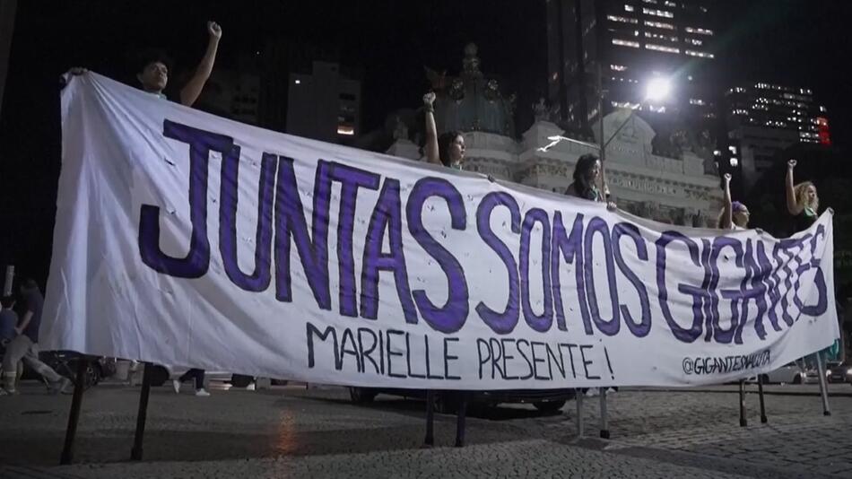 Demonstration in Brasilien