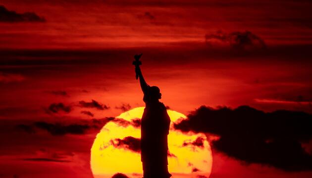 Sonnenuntergang in New York