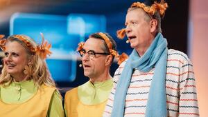 Barbara Schöneberger, Jan Josef Liefers, Günther Jauch (r.) in "2025 - Das Quiz".