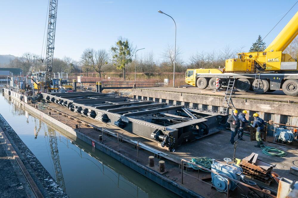 Ersatz-Schleusentor für die Schleuse Müden