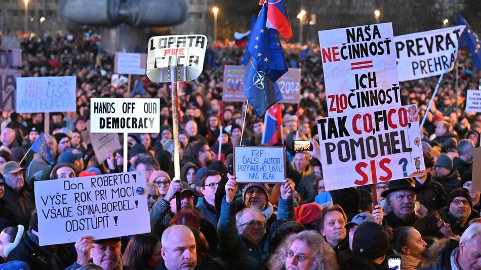 Proteste in Bratislava