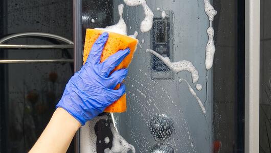 Badezimmer, Hygiene, Sauberkeit, Putzen, Reinigen, Dusche, Glas